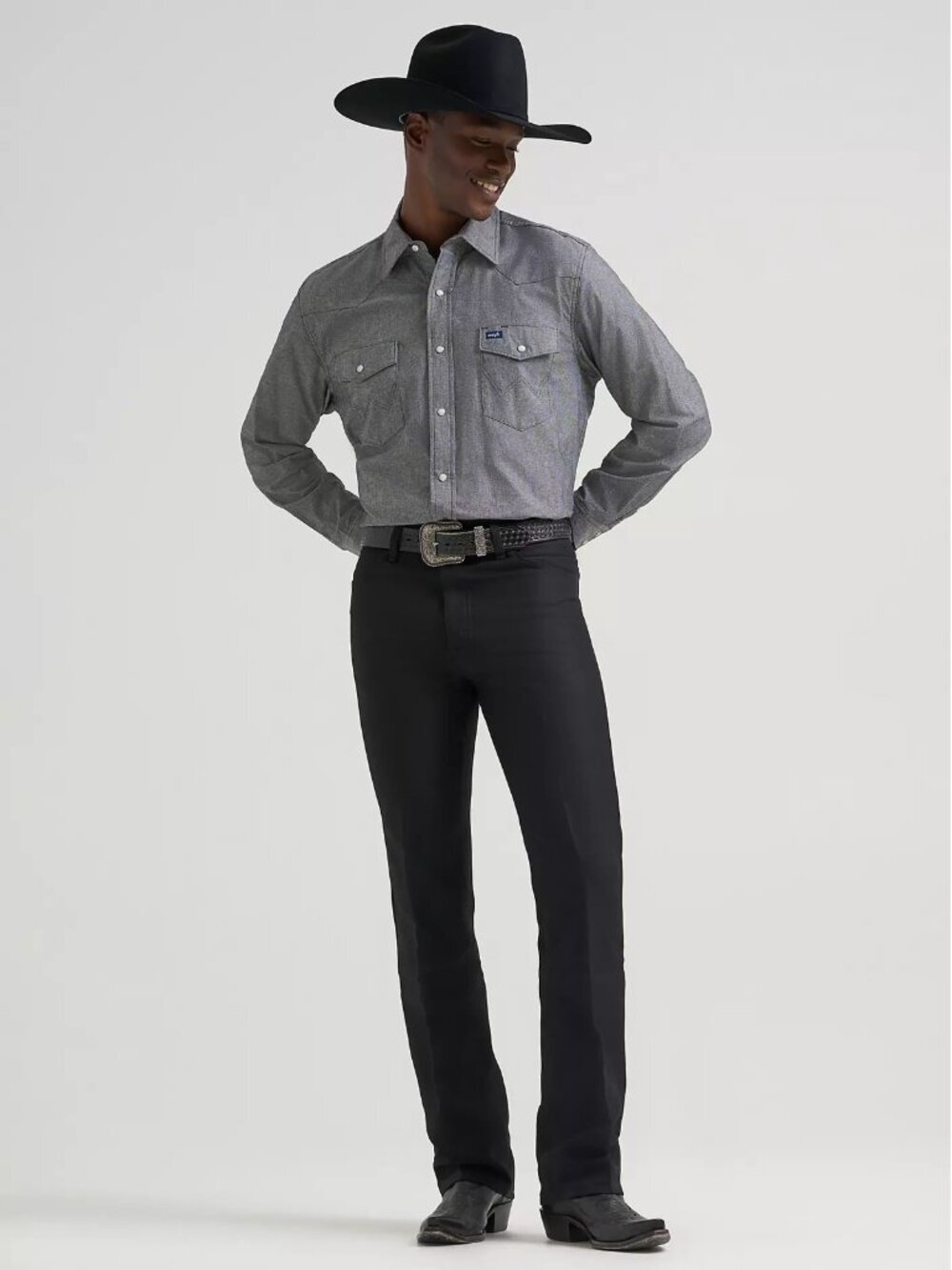 NWT New Wrangler Wrancher Dress Black Jeans Size 29 x 32